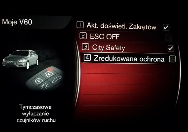 Volvo V60 Cross Country cena 68800 przebieg: 199000, rok produkcji 2017 z Opoczno małe 436